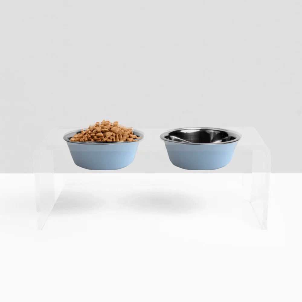 2 Tone Light Blue Metal Bowl Set - Image 5