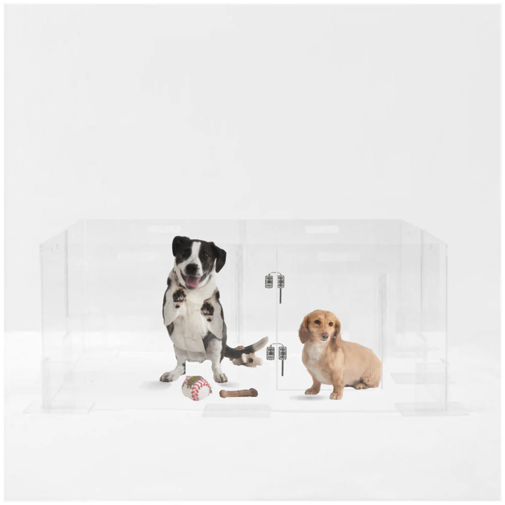 Clear Pet Playpen, 24" High with Door - Image 6