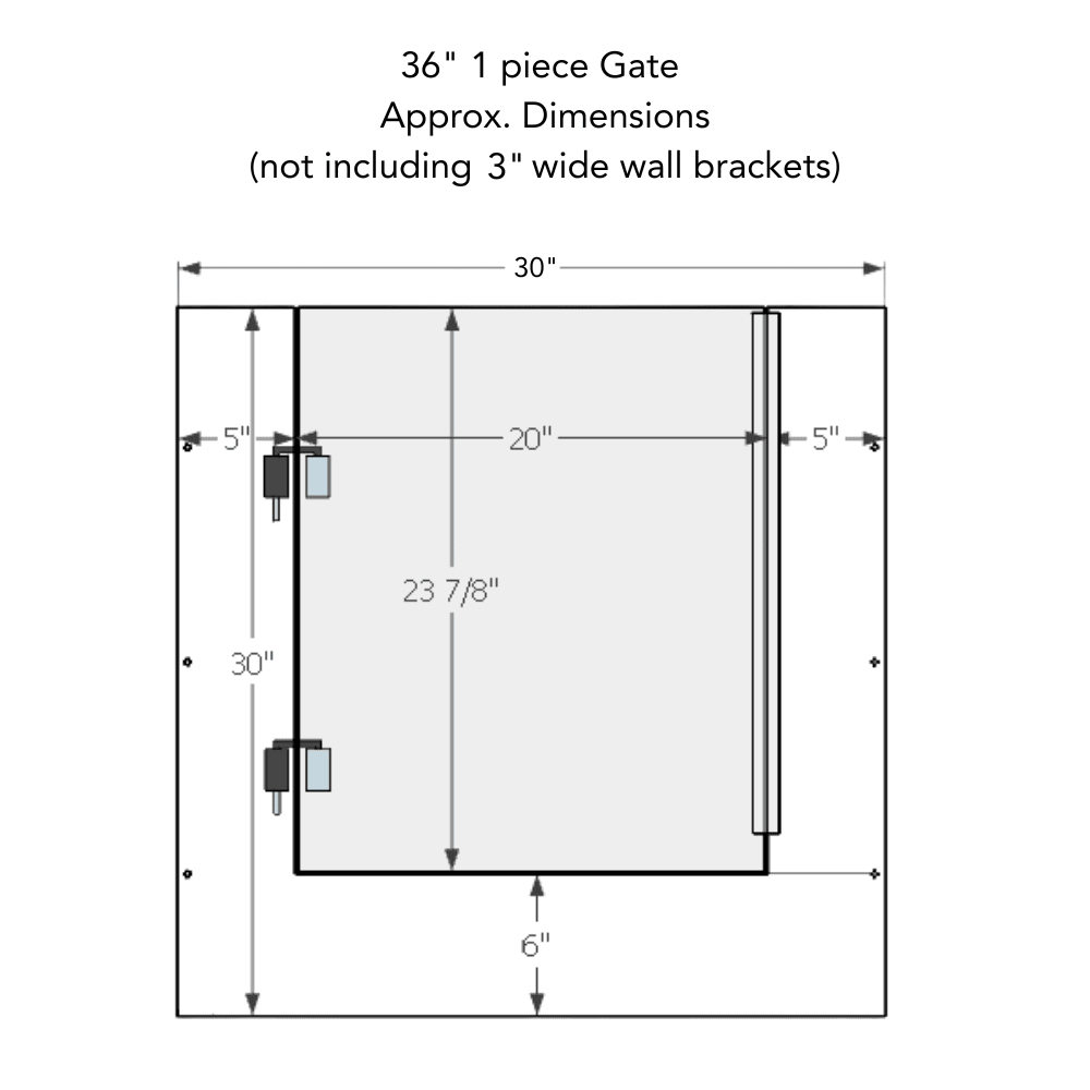 Panel Gate with Door (Wall Attached) - Image 18