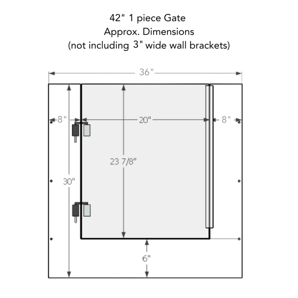 Panel Gate with Door (Wall Attached) - Image 19