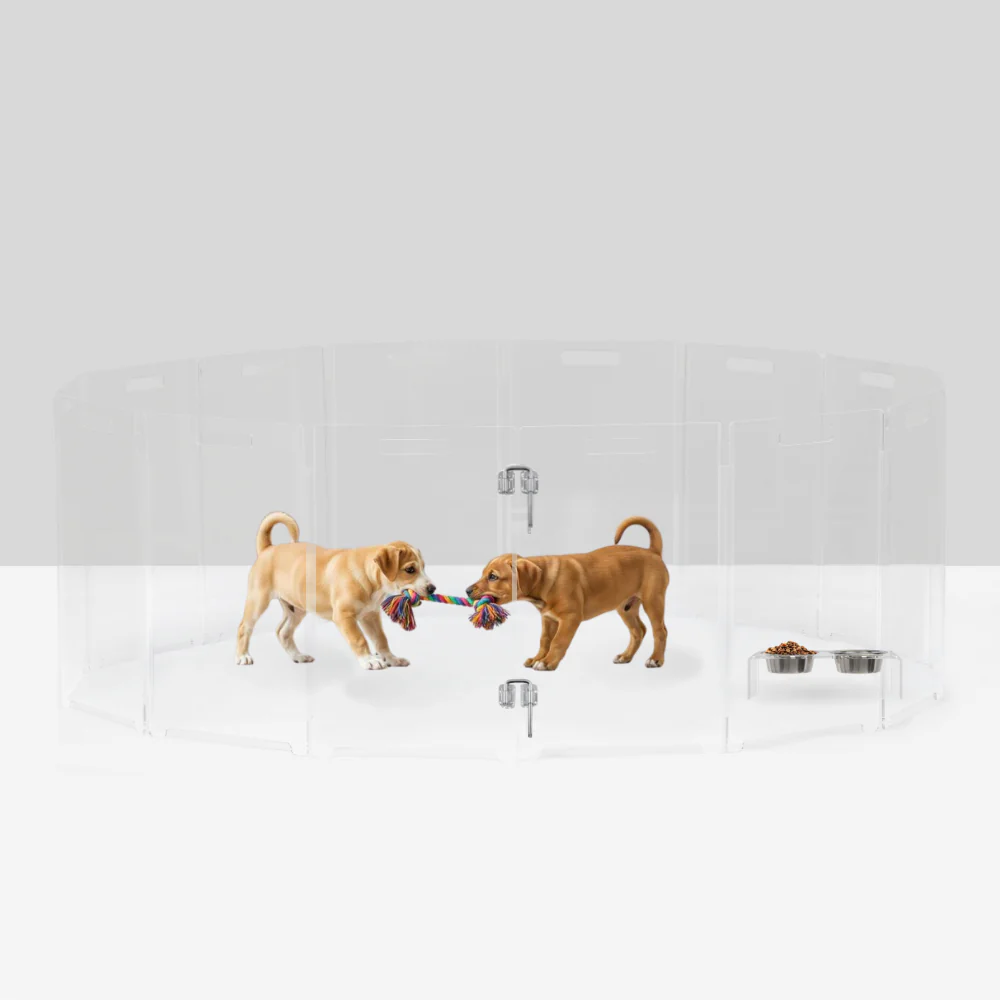 Portable Round Pet Playpen - Image 24