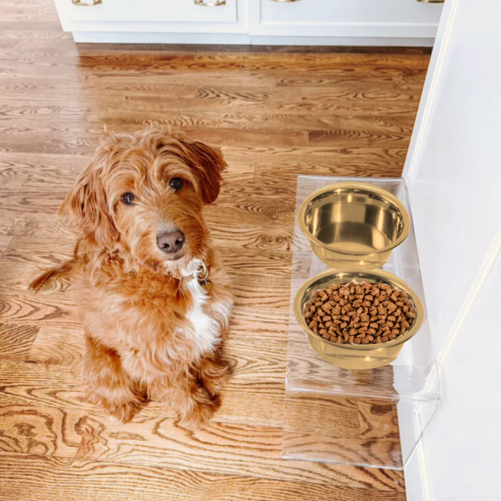 Tall Gold Double Feeder - Image 18